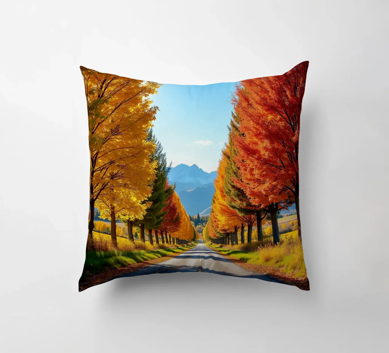 Albero_alleato_autunno_7 cuscino da Fantasie & Mystikwelten by LK