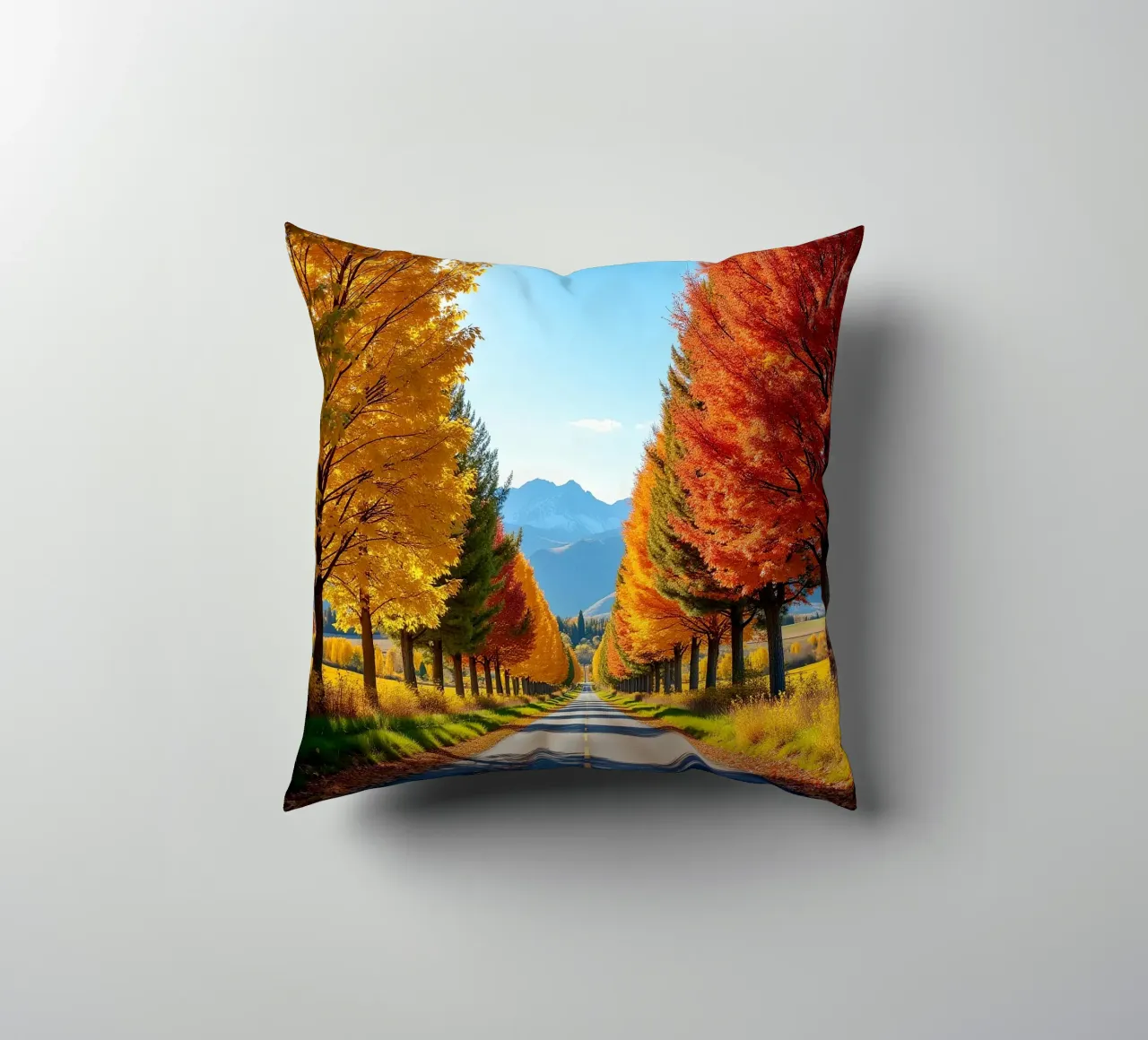 Albero_alleato_autunno_7 cuscino da Fantasie & Mystikwelten by LK
