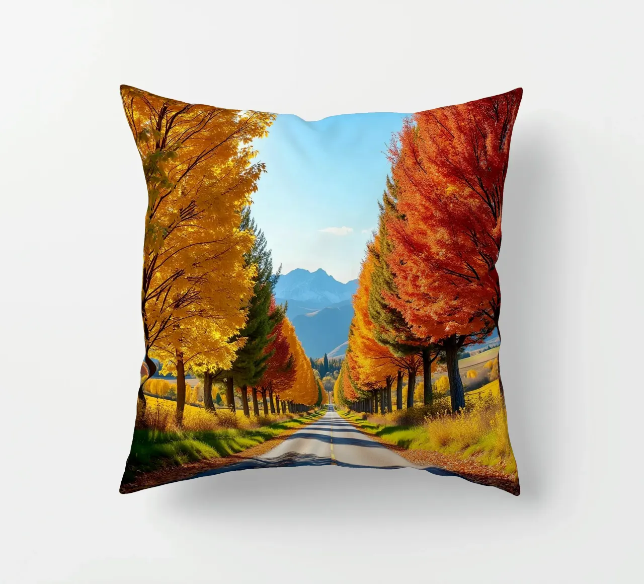 Albero_alleato_autunno_7 cuscino da Fantasie & Mystikwelten by LK