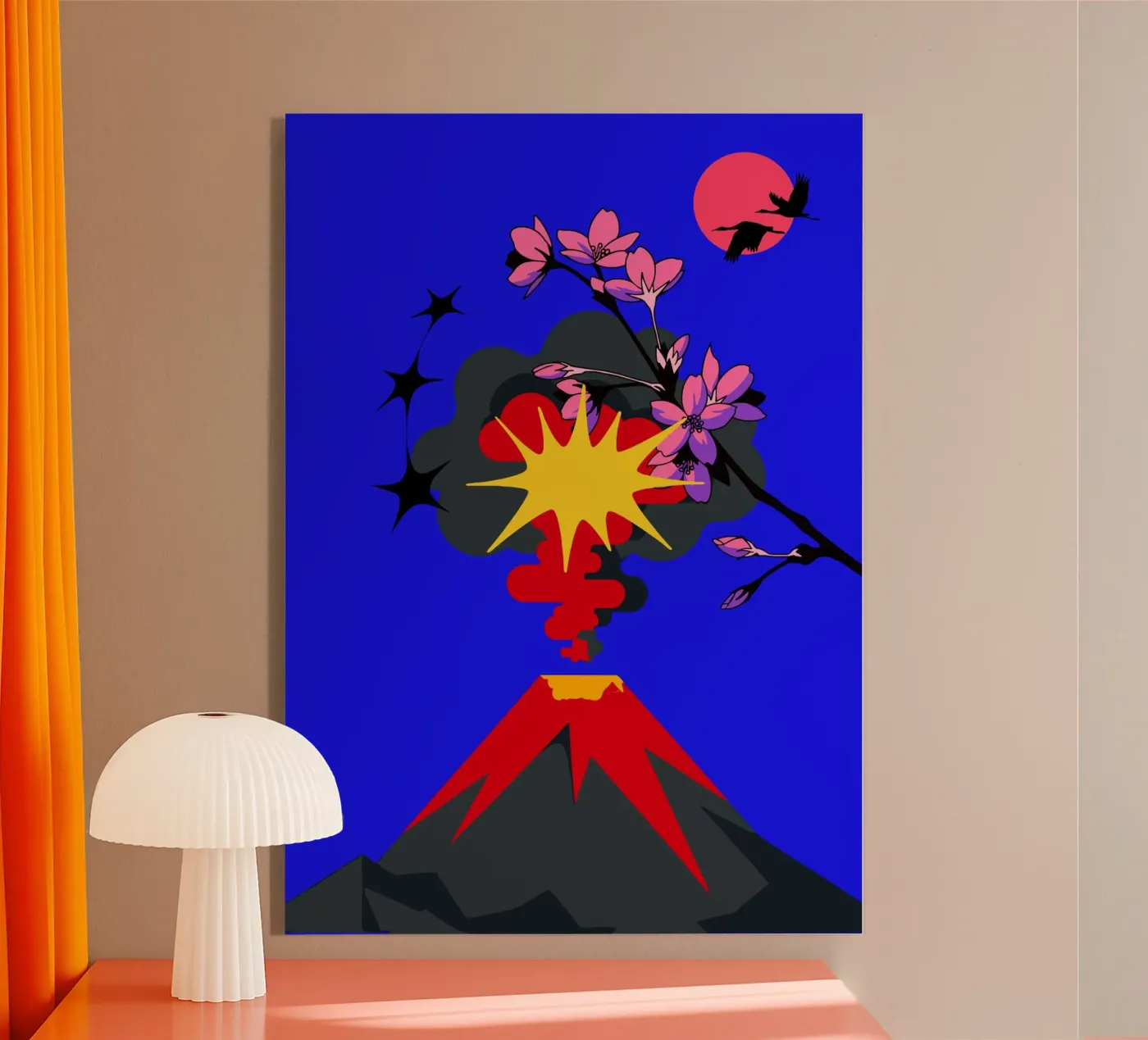 Volcanic Bloom Acryl-Glas von edsonramosart