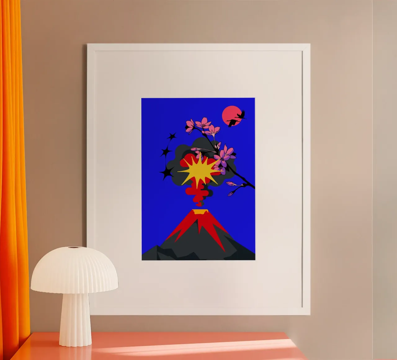 Volcanic Bloom poster by edsonramosart