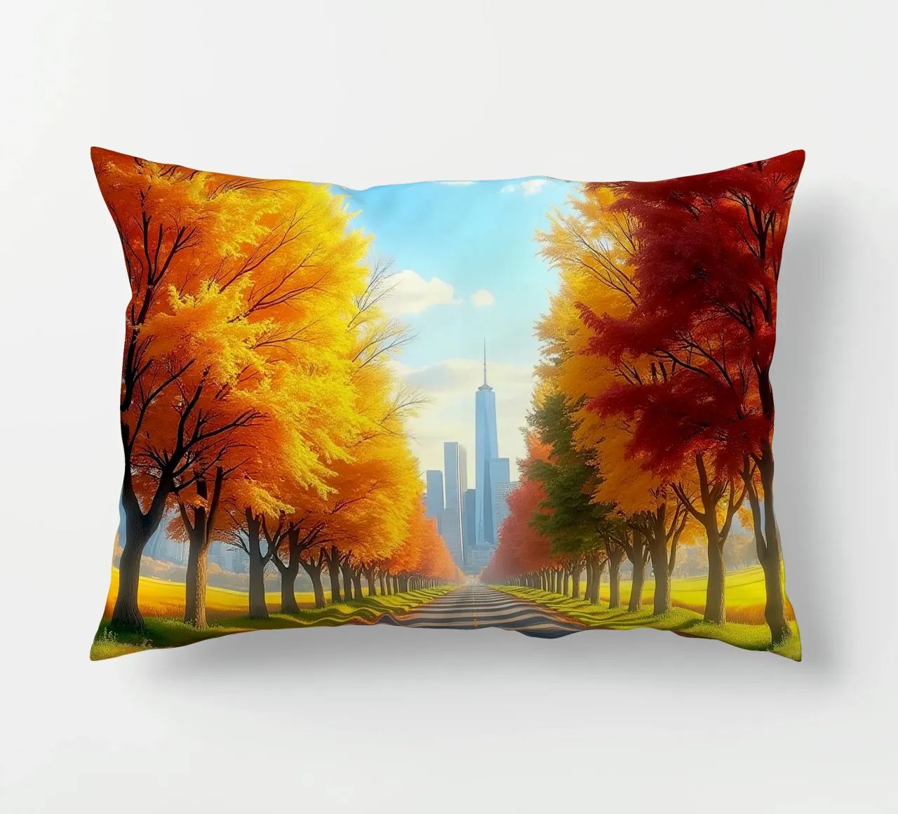 Albero_alleato_autunno_8 cuscino da Fantasie & Mystikwelten by LK