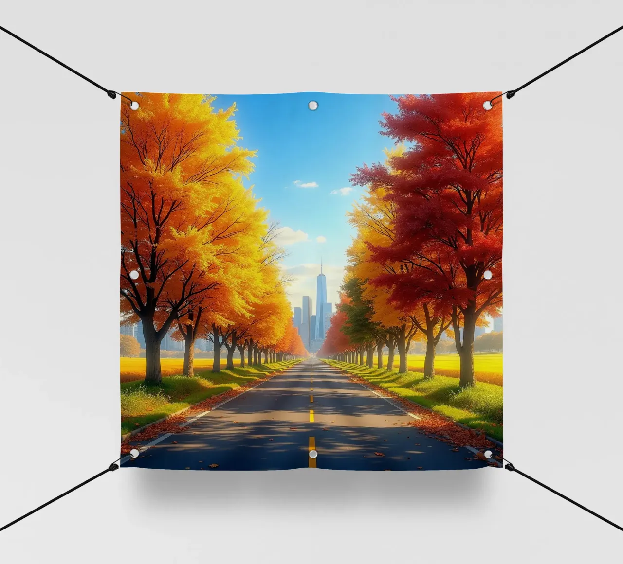 Albero_alleato_autunno_8 telo in pvc da Fantasie & Mystikwelten by LK