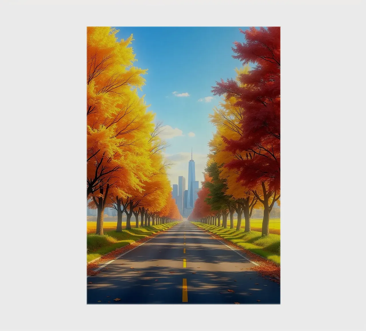 Tree_alley_autumn_8 notebook by Fantasie & Mystikwelten by LK