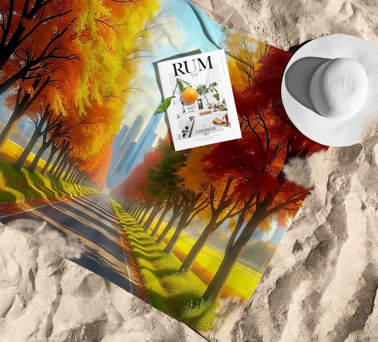Albero_alleato_autunno_8 telo mare da Fantasie & Mystikwelten by LK