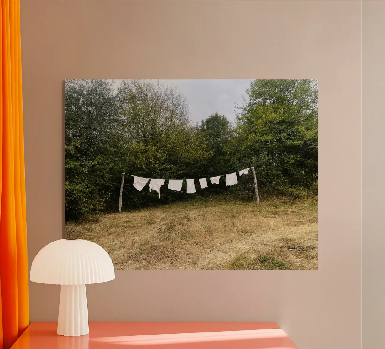 Wäscheleine a Cendry, Borgogna - Franche Comté plexiglass da Simon Koy