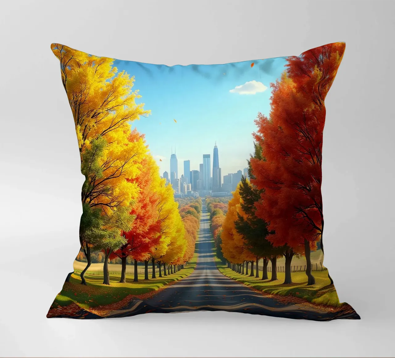 Albero_alleato_autunno_10 cuscino da Fantasie & Mystikwelten by LK