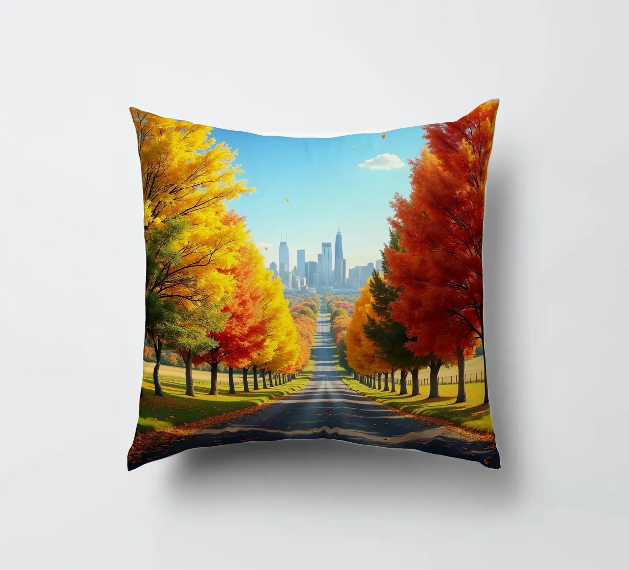 Albero_alleato_autunno_10 cuscino da Fantasie & Mystikwelten by LK