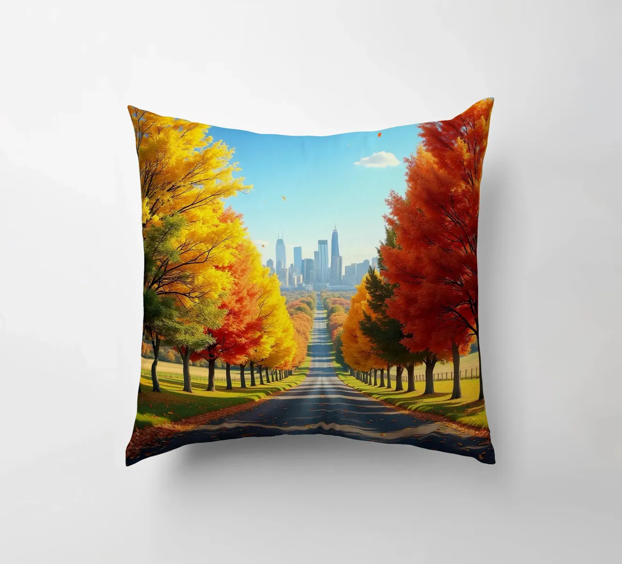 Albero_alleato_autunno_10 cuscino da Fantasie & Mystikwelten by LK