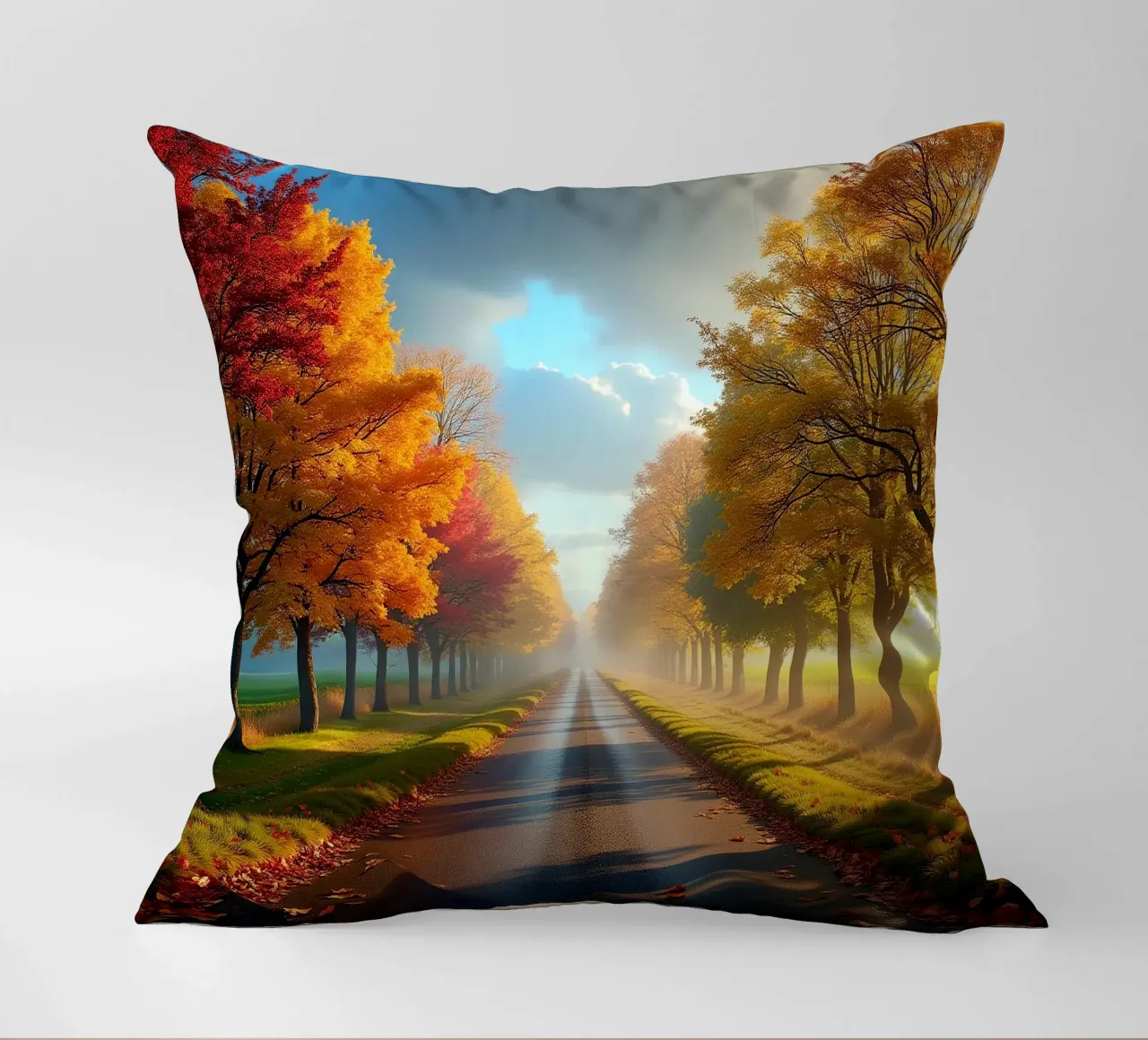 Albero_alleato_autunno_11 cuscino da Fantasie & Mystikwelten by LK