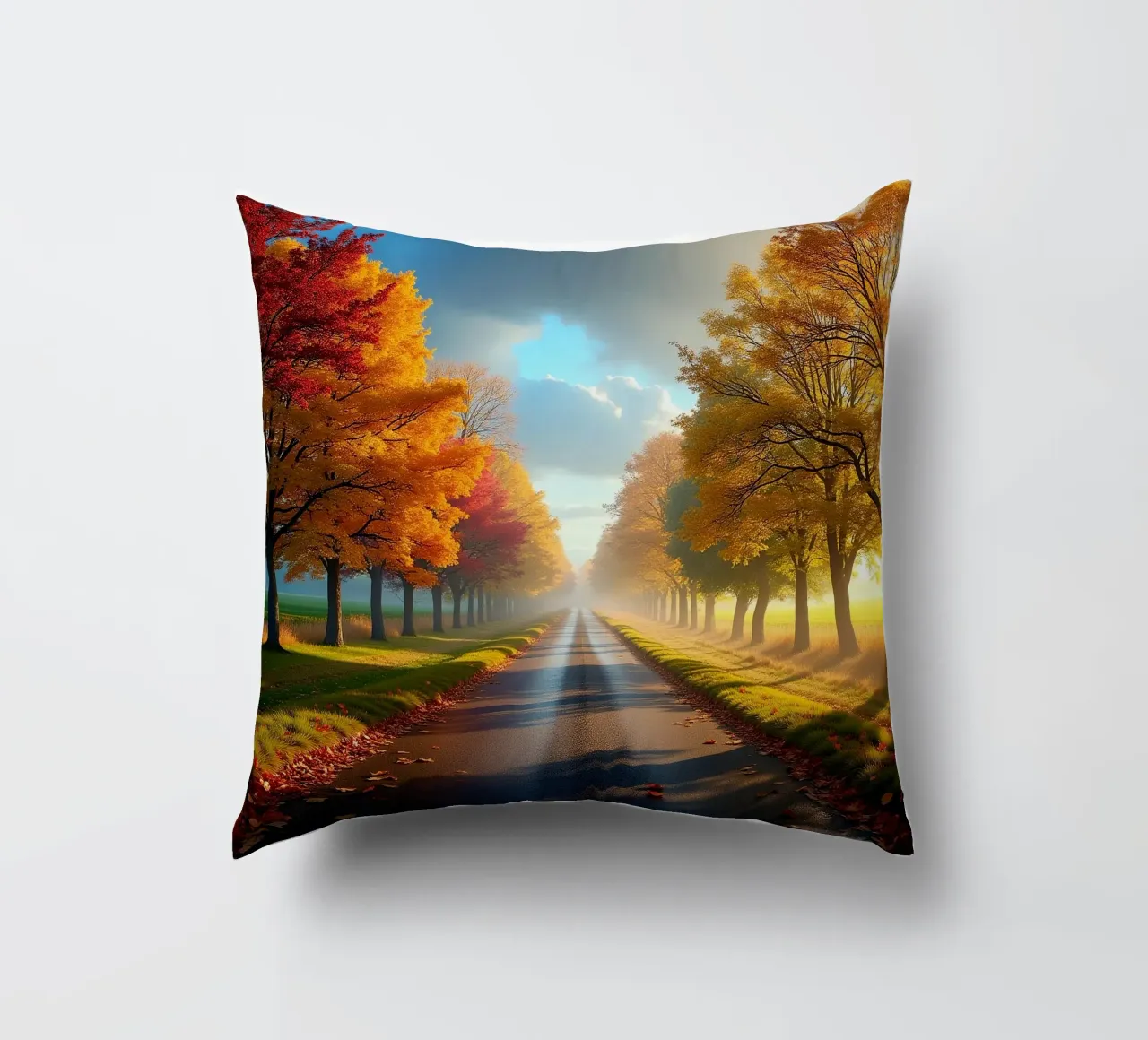 Albero_alleato_autunno_11 cuscino da Fantasie & Mystikwelten by LK