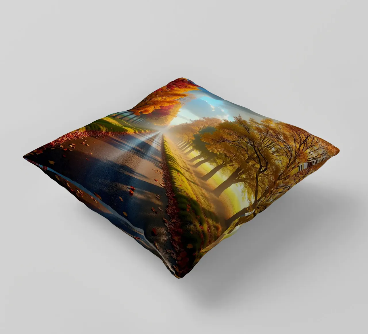 Albero_alleato_autunno_11 cuscino da Fantasie & Mystikwelten by LK