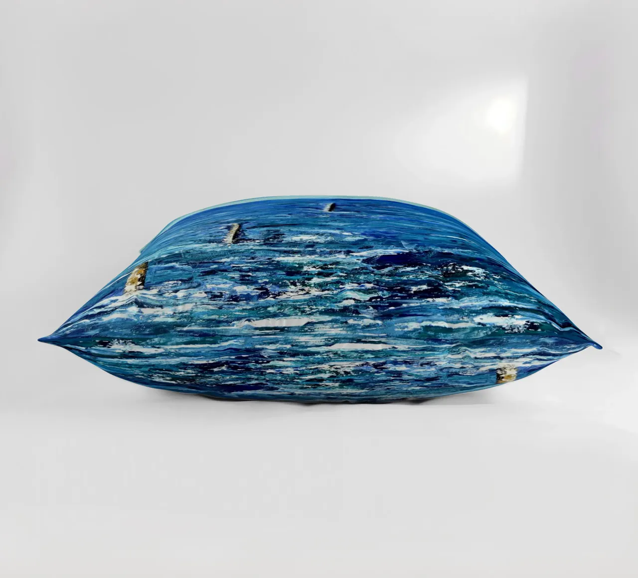 BLU ASSOLUTO. cuscino da Thierry Vobmann Abstract painting