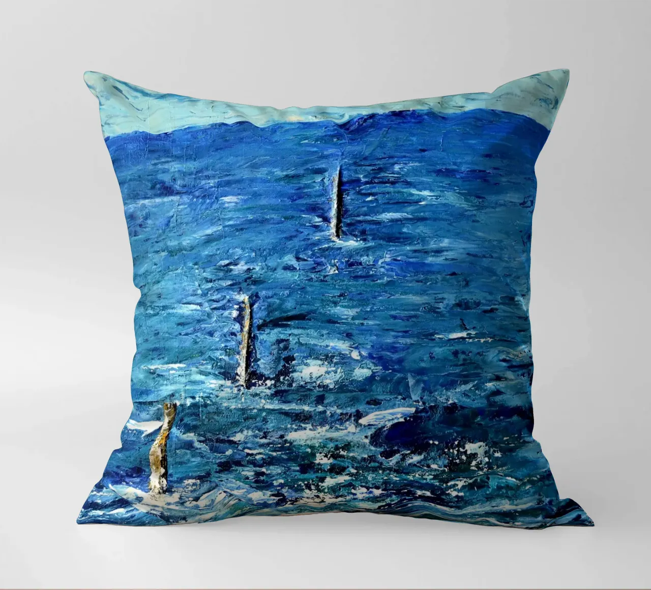 BLU ASSOLUTO. cuscino da Thierry Vobmann Abstract painting
