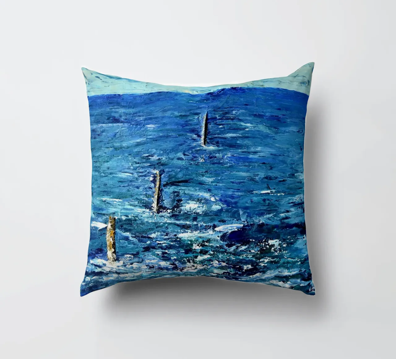 BLU ASSOLUTO. cuscino da Thierry Vobmann Abstract painting