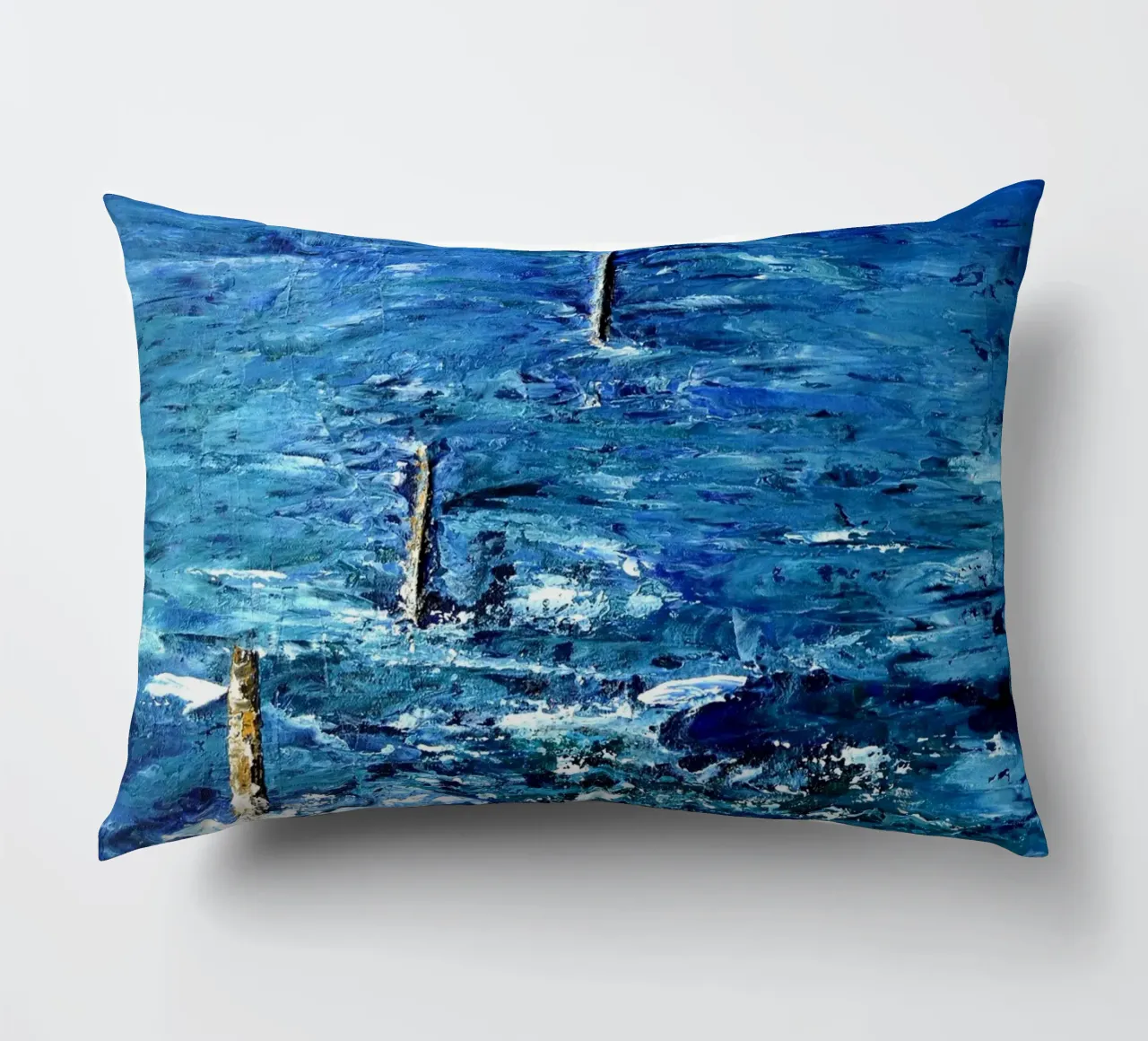 BLU ASSOLUTO. cuscino da Thierry Vobmann Abstract painting