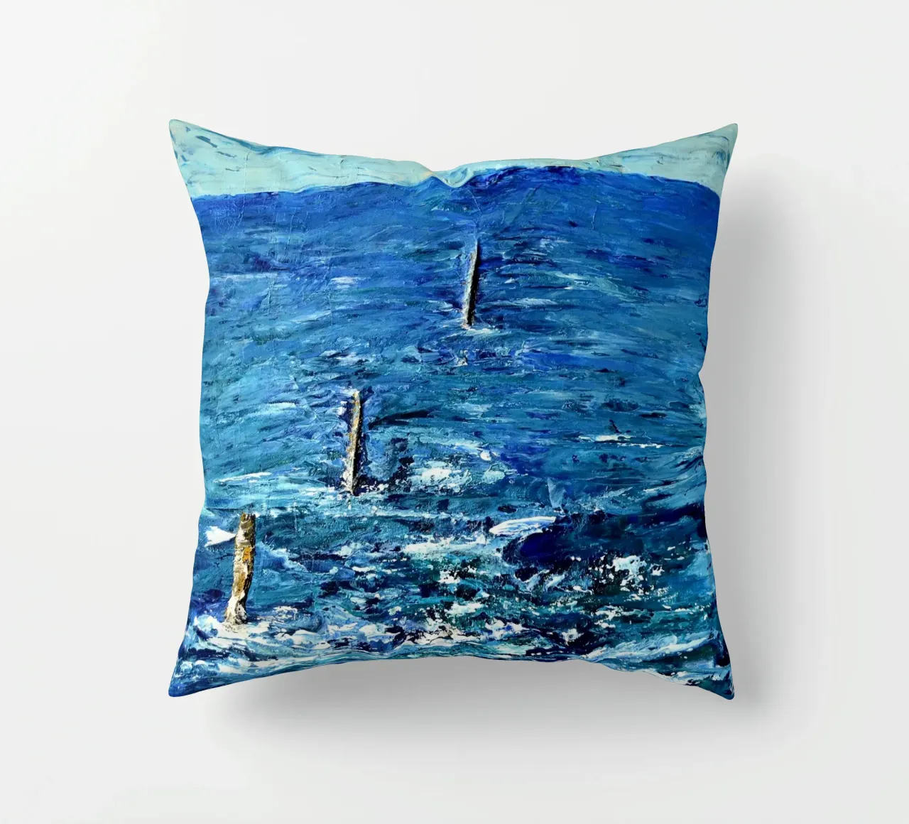 BLU ASSOLUTO. cuscino da Thierry Vobmann Abstract painting