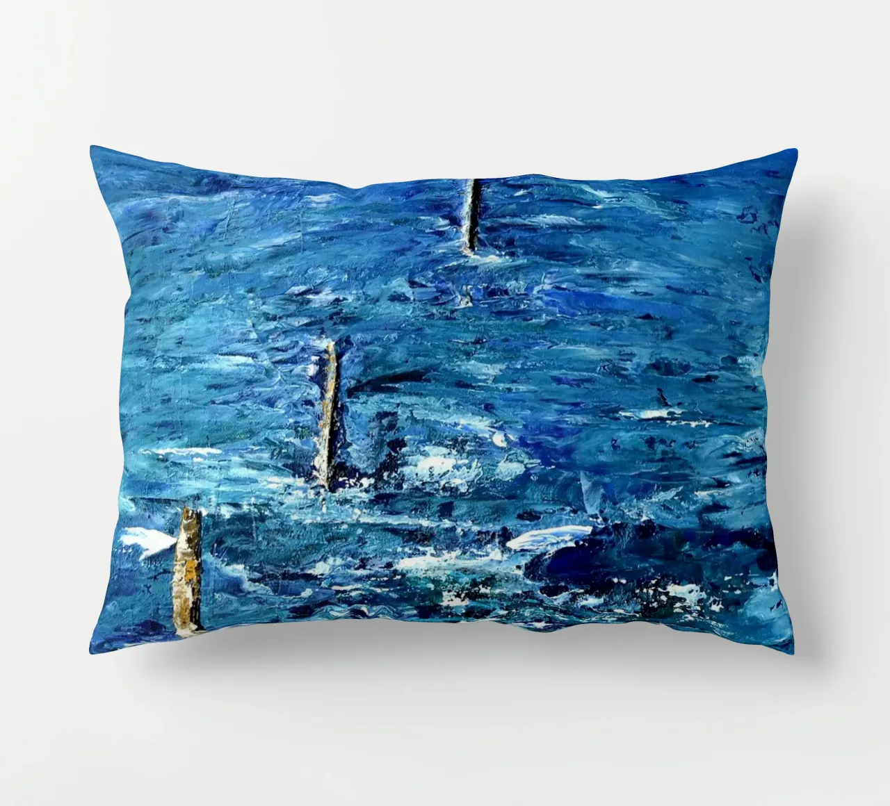 BLU ASSOLUTO. cuscino da Thierry Vobmann Abstract painting