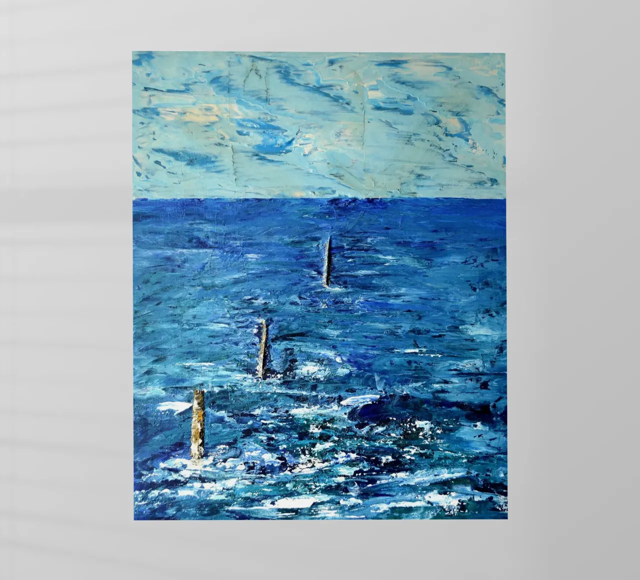 BLU ASSOLUTO. pellicola backlit da Thierry Vobmann Abstract painting