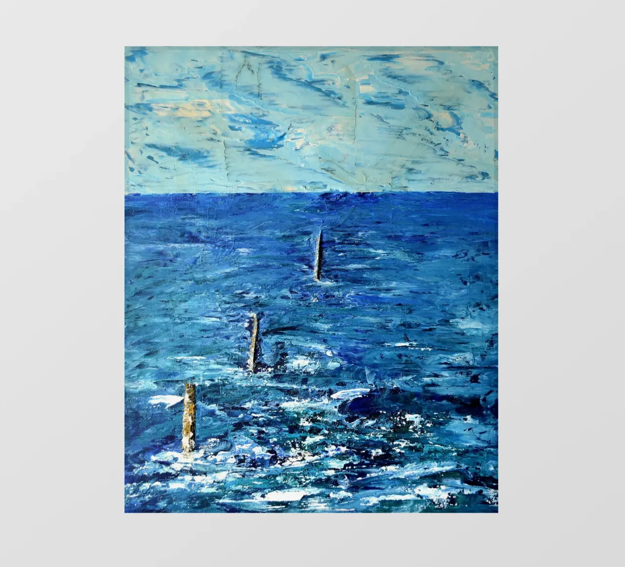 BLU ASSOLUTO. pellicola backlit da Thierry Vobmann Abstract painting