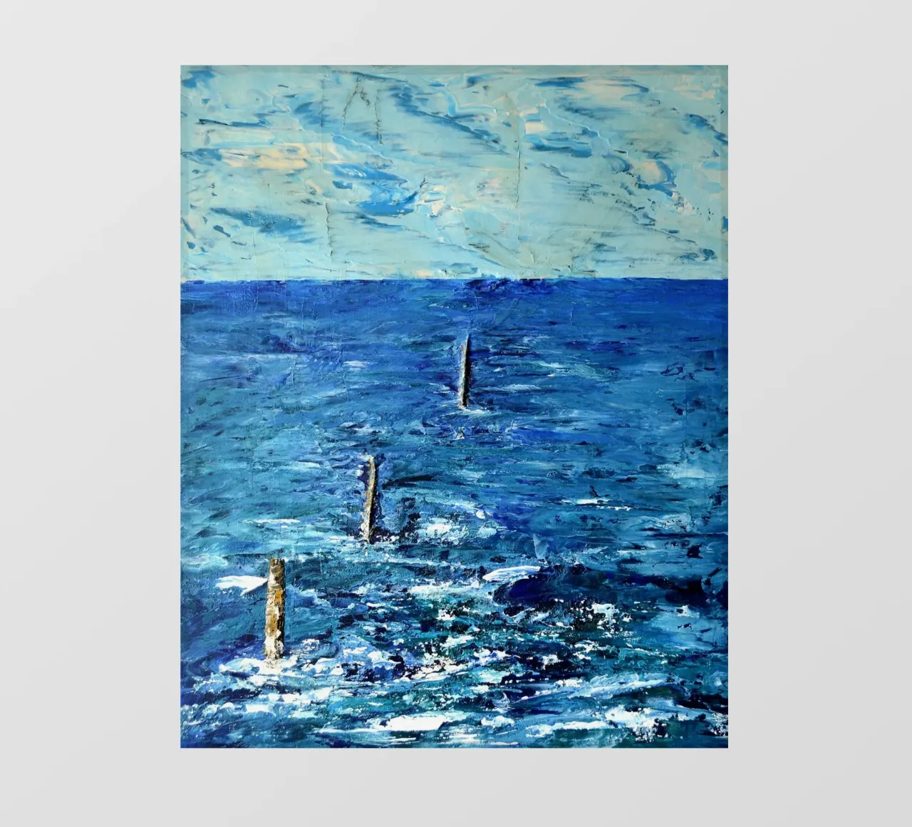 BLU ASSOLUTO. telo in pvc da Thierry Vobmann Abstract painting