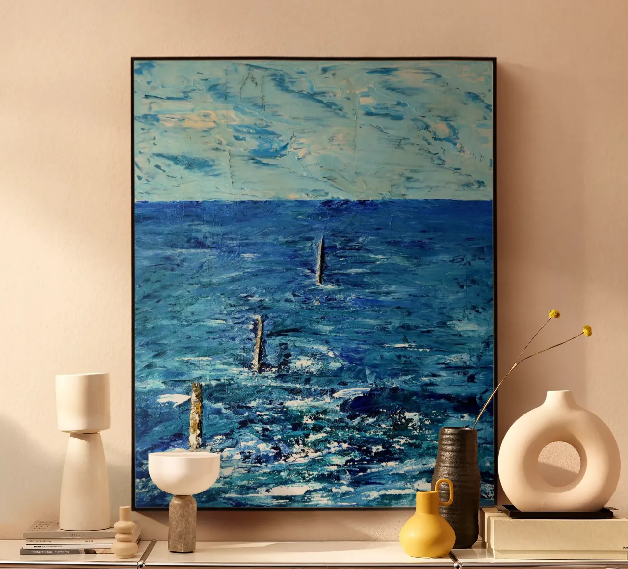 BLU ASSOLUTO. plexiglass da Thierry Vobmann Abstract painting