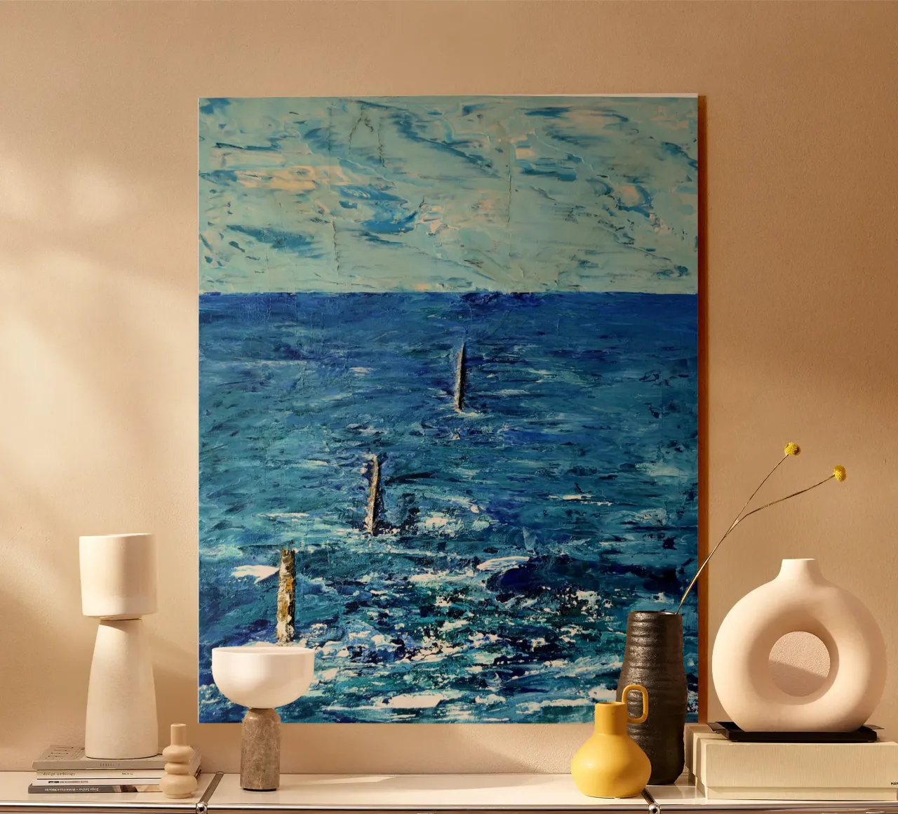 BLU ASSOLUTO. plexiglass da Thierry Vobmann Abstract painting