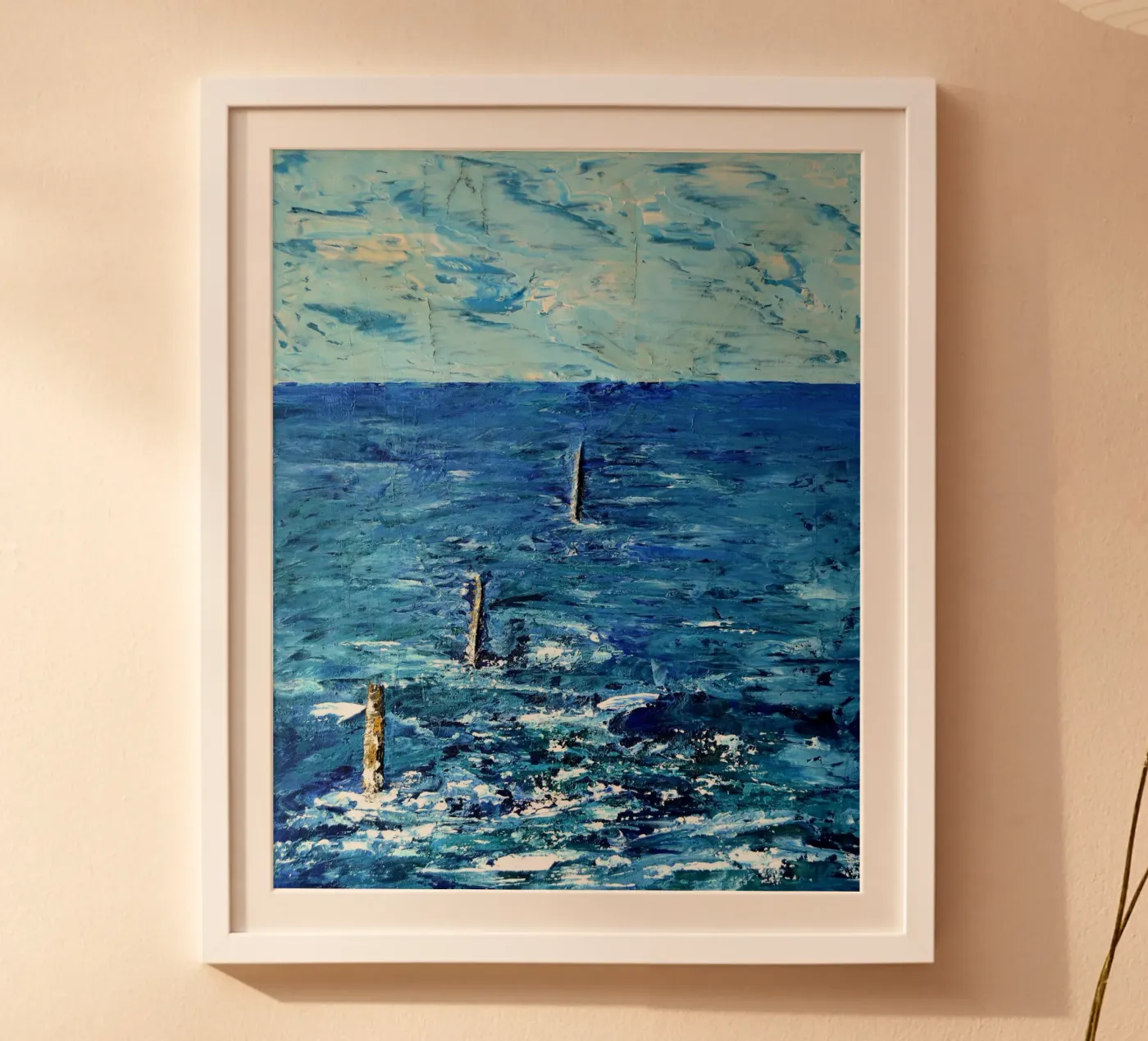 BLU ASSOLUTO. poster da Thierry Vobmann Abstract painting