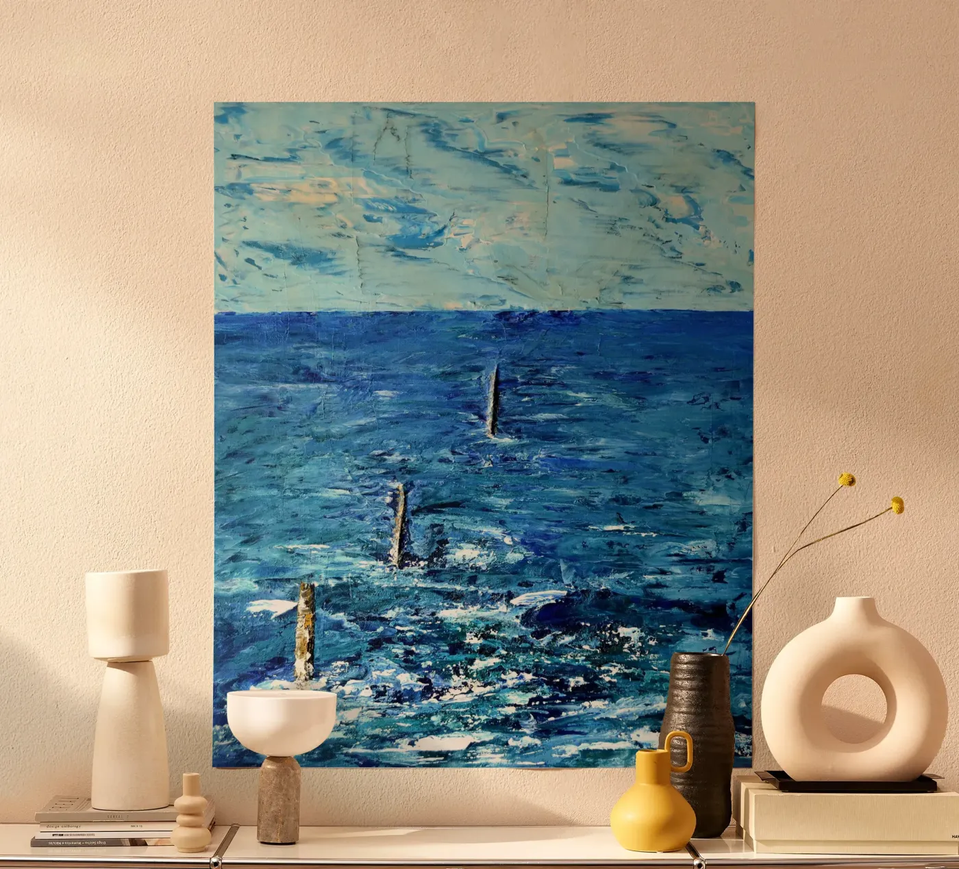 BLU ASSOLUTO. poster da Thierry Vobmann Abstract painting