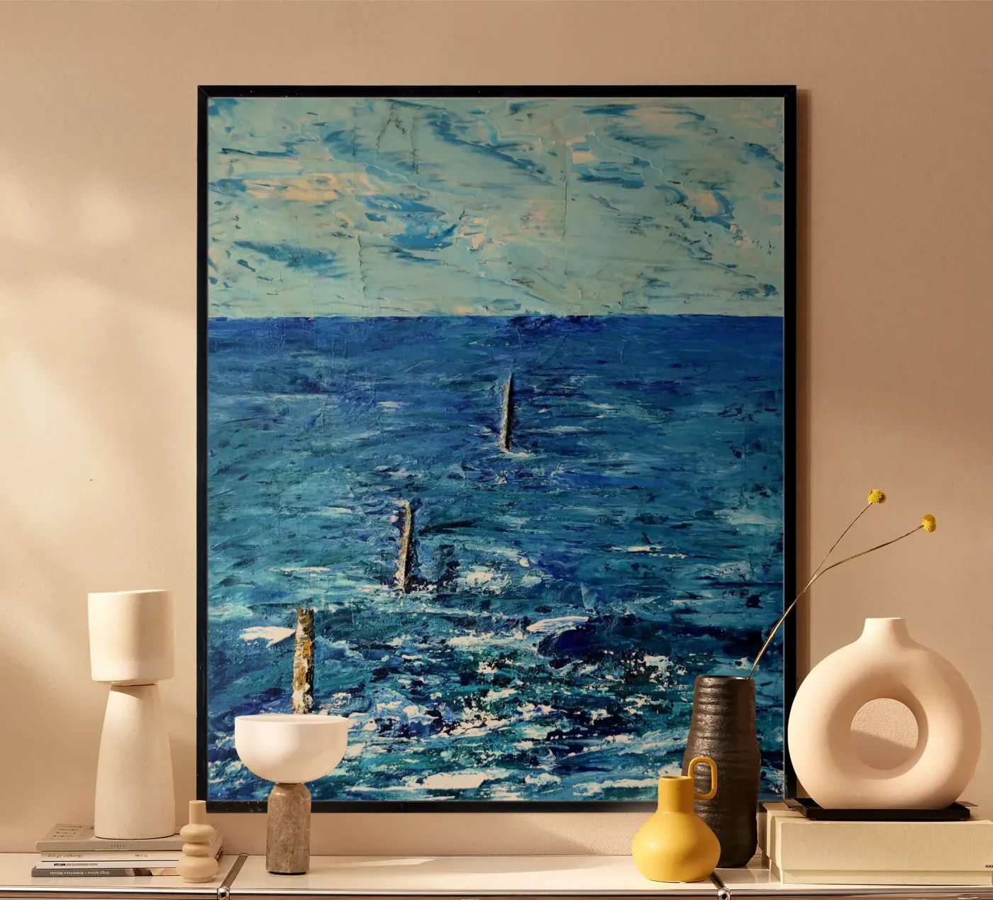 BLU ASSOLUTO. poster da Thierry Vobmann Abstract painting