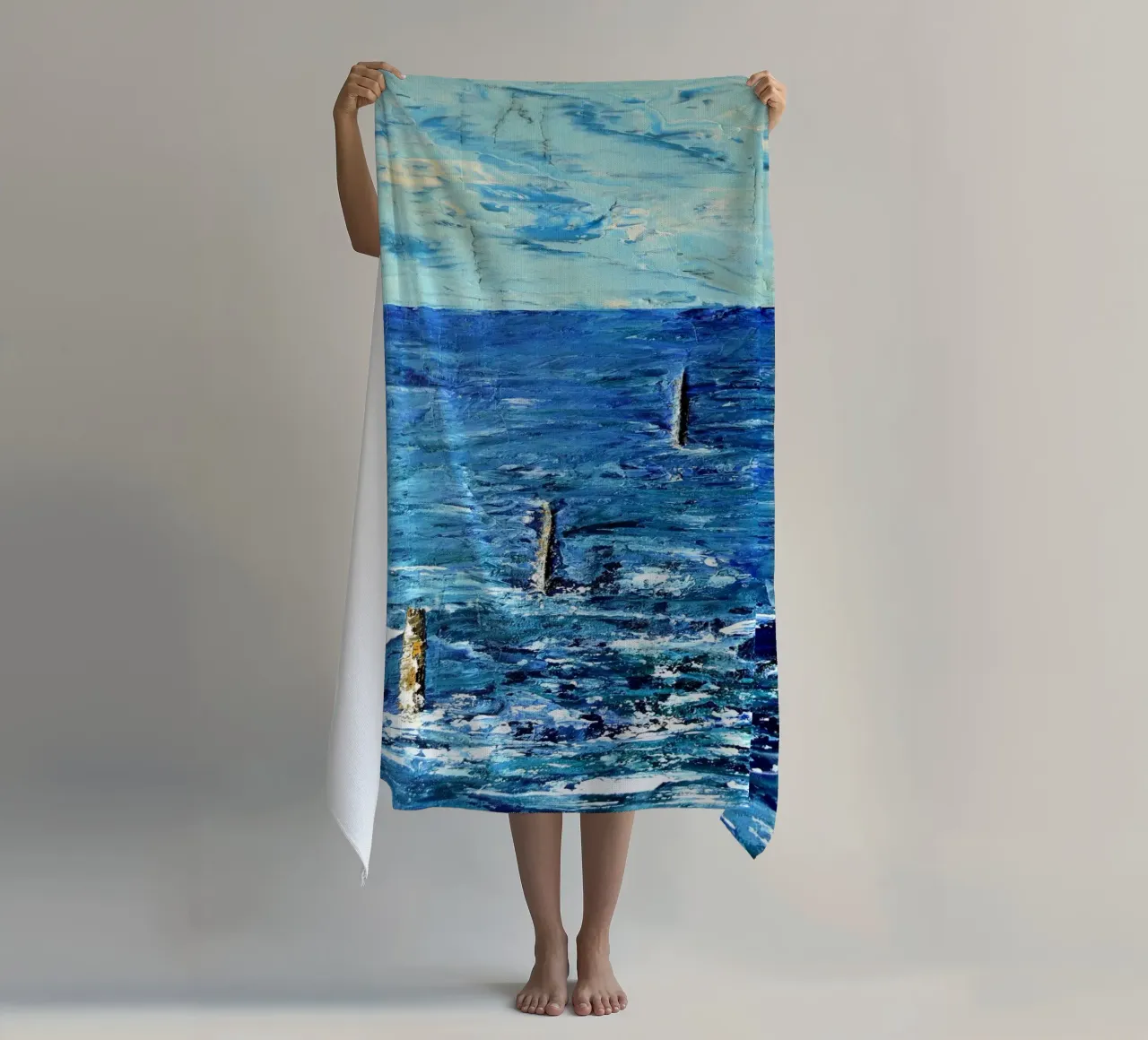 BLU ASSOLUTO. telo mare da Thierry Vobmann Abstract painting