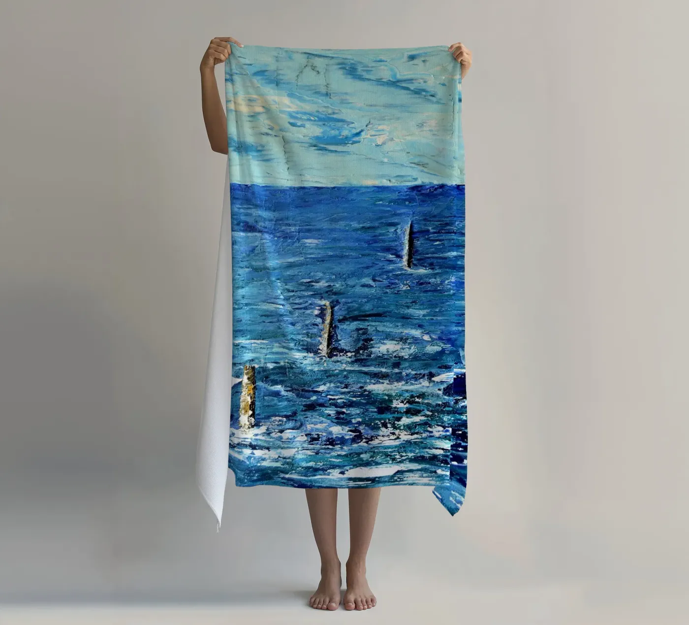 BLU ASSOLUTO. telo mare da Thierry Vobmann Abstract painting