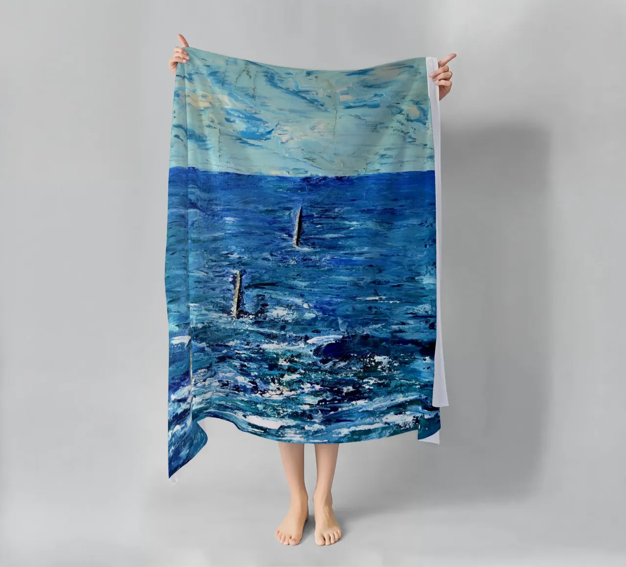 BLU ASSOLUTO. telo mare da Thierry Vobmann Abstract painting