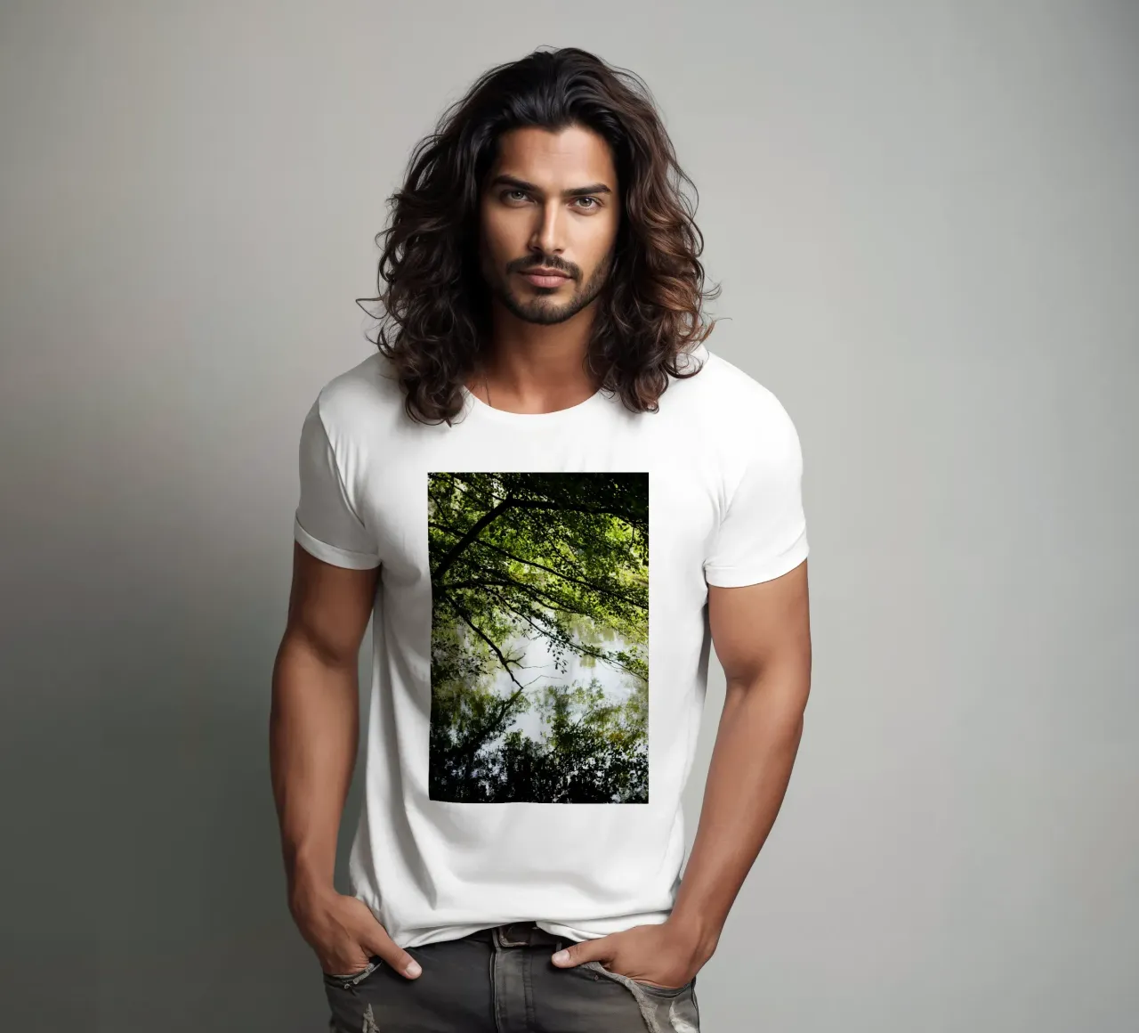 Fluss in Borgogna - Franche Comté t-shirt da Simon Koy