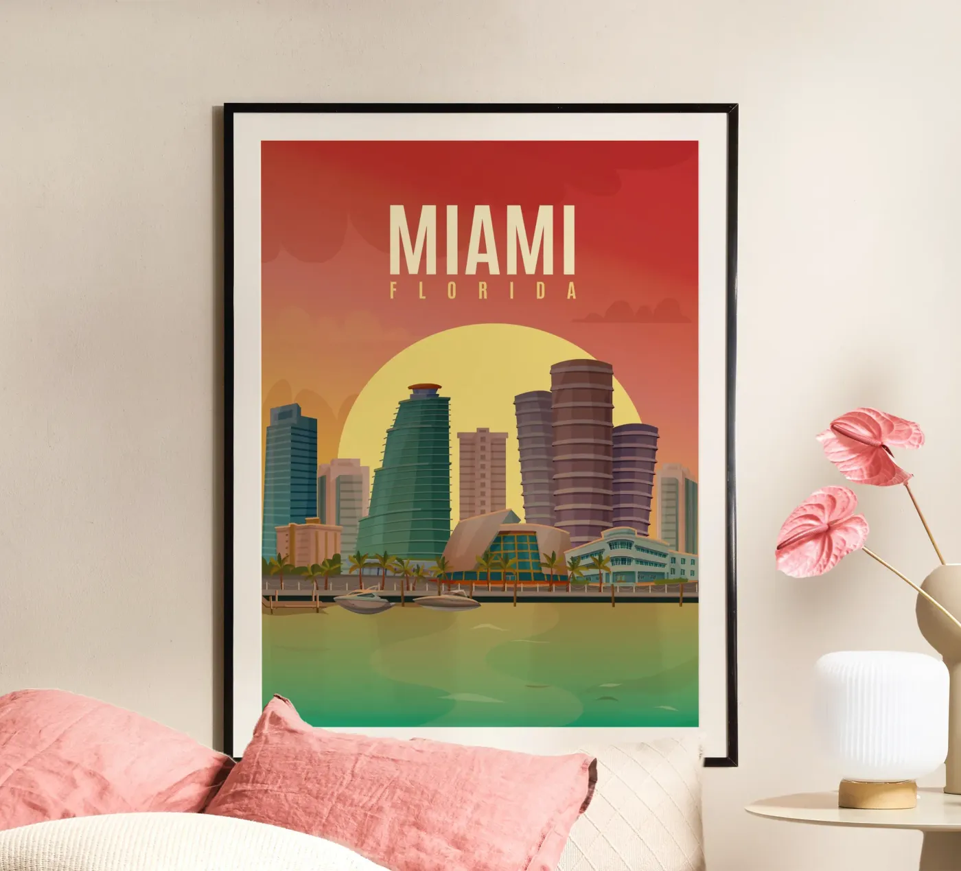 Miami Florida poster da 🎁 NOBELART