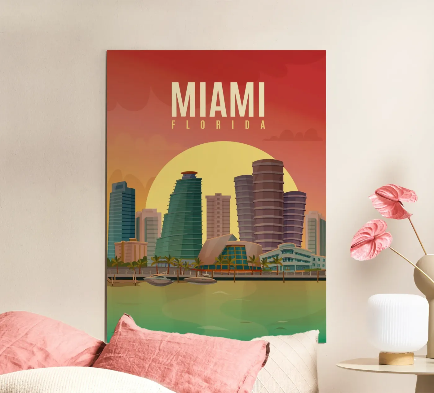 Miami Florida poster da 🎁 NOBELART
