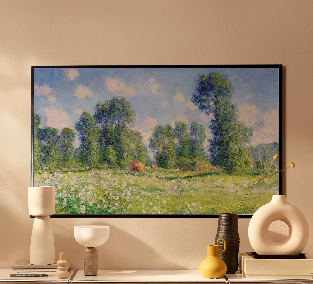 Claude Monet Effect of Spring at Giverny hahnemühle by Monet Art Prints