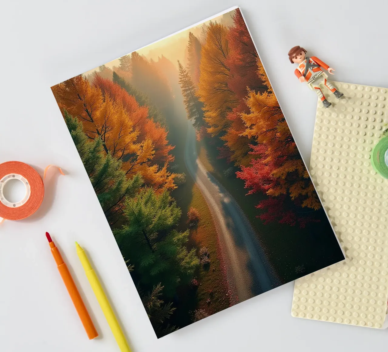 Forest from a bird's eye view_1 notebook by Fantasie & Mystikwelten by LK