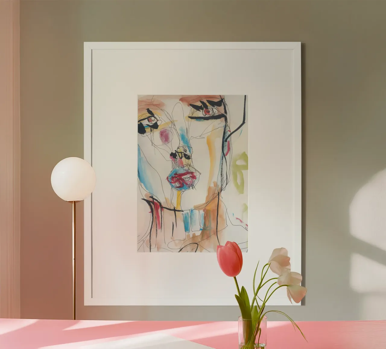 big eyes poster con telaio in plastica da k i m