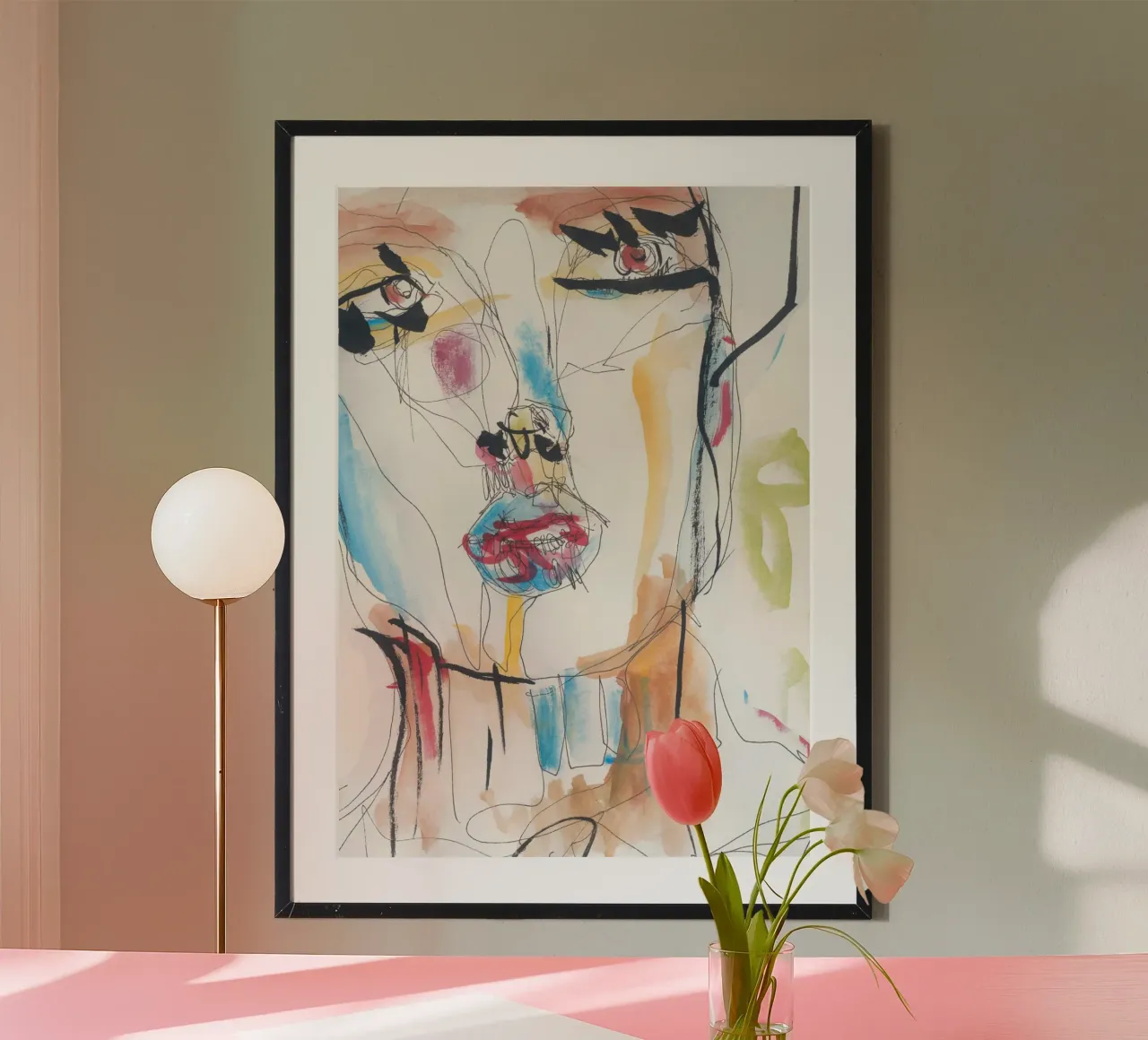 big eyes poster con telaio in plastica da k i m