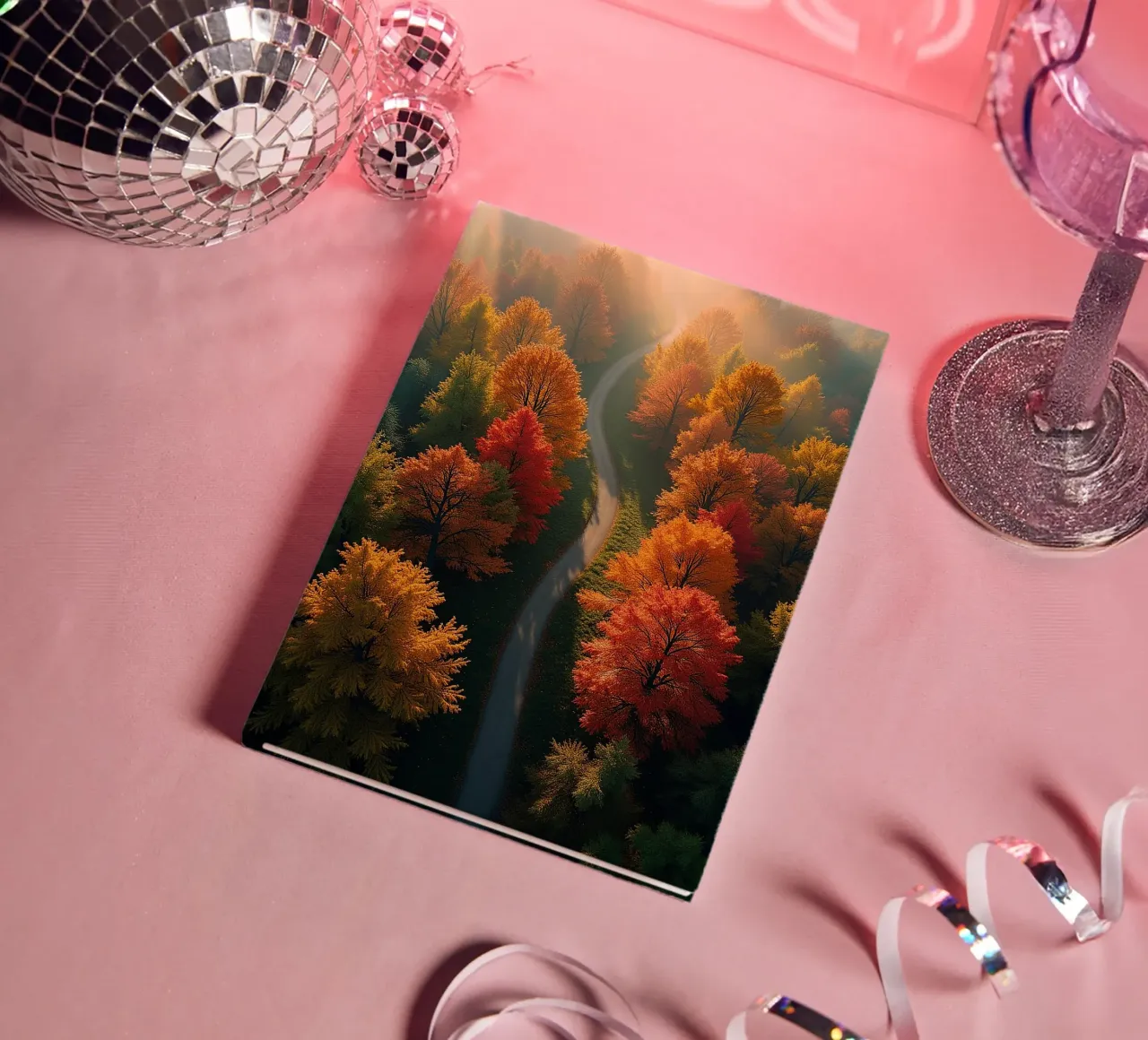 Bird's-eye view of the forest_2 notebook by Fantasie & Mystikwelten by LK