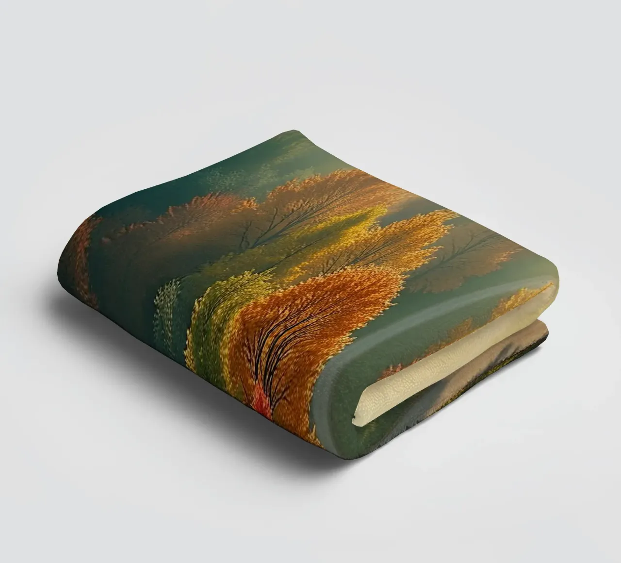 Bird's-eye view of the forest_2 towel by Fantasie & Mystikwelten by LK
