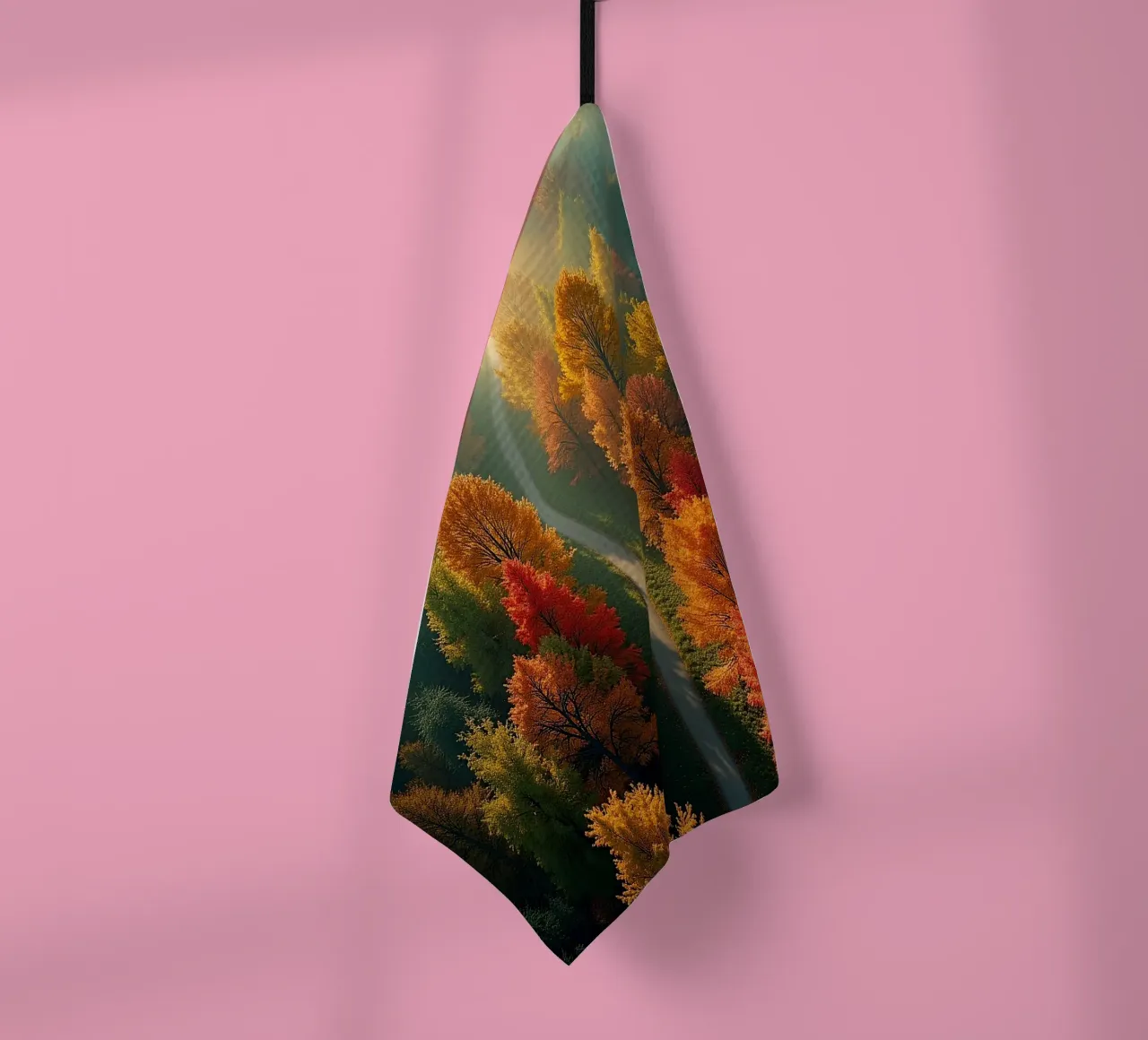 La forêt vue du ciel_2 torchon de Fantasie & Mystikwelten by LK