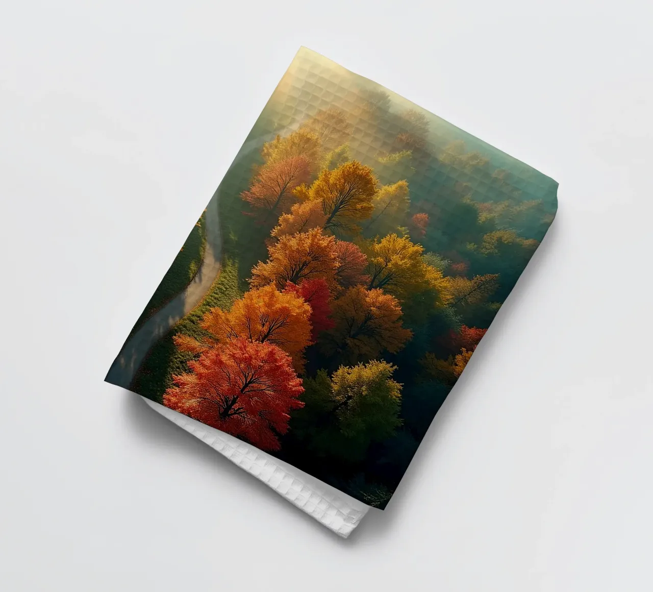 La forêt vue du ciel_2 torchon de Fantasie & Mystikwelten by LK