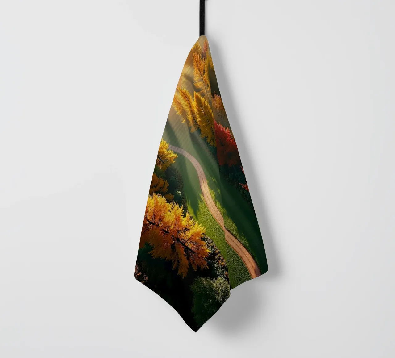 La forêt vue du ciel_3 torchon de Fantasie & Mystikwelten by LK