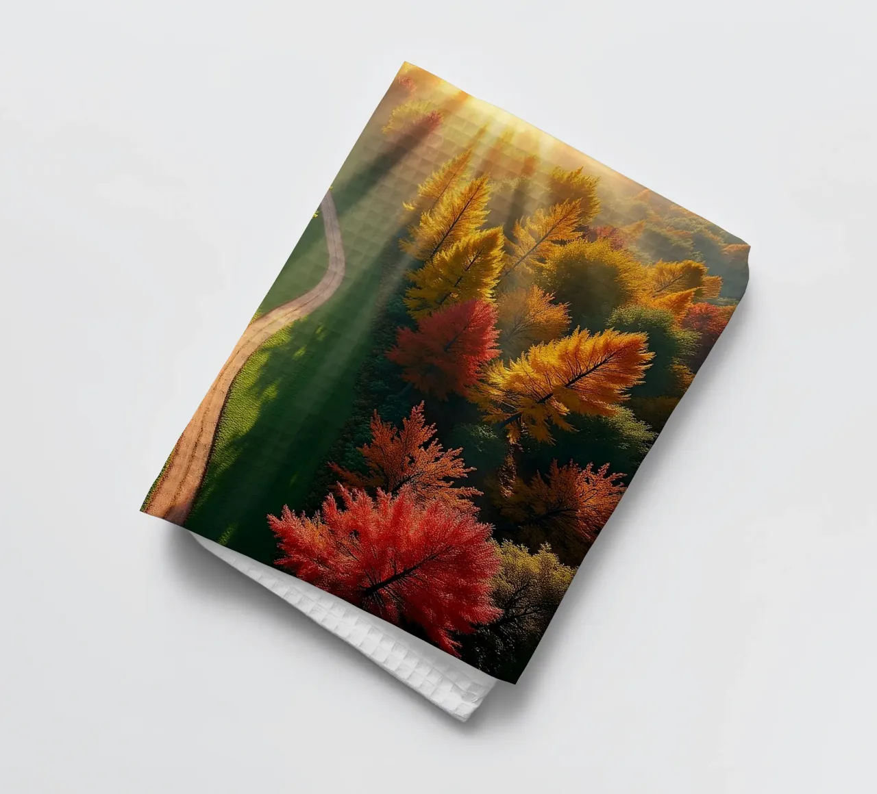 La forêt vue du ciel_3 torchon de Fantasie & Mystikwelten by LK