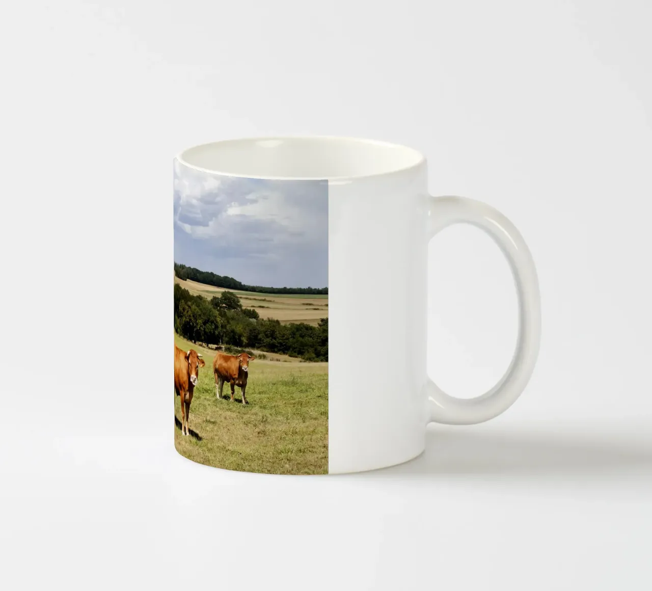 kühe in Bourgogne - Franche Comté tazza in ceramica da Simon Koy
