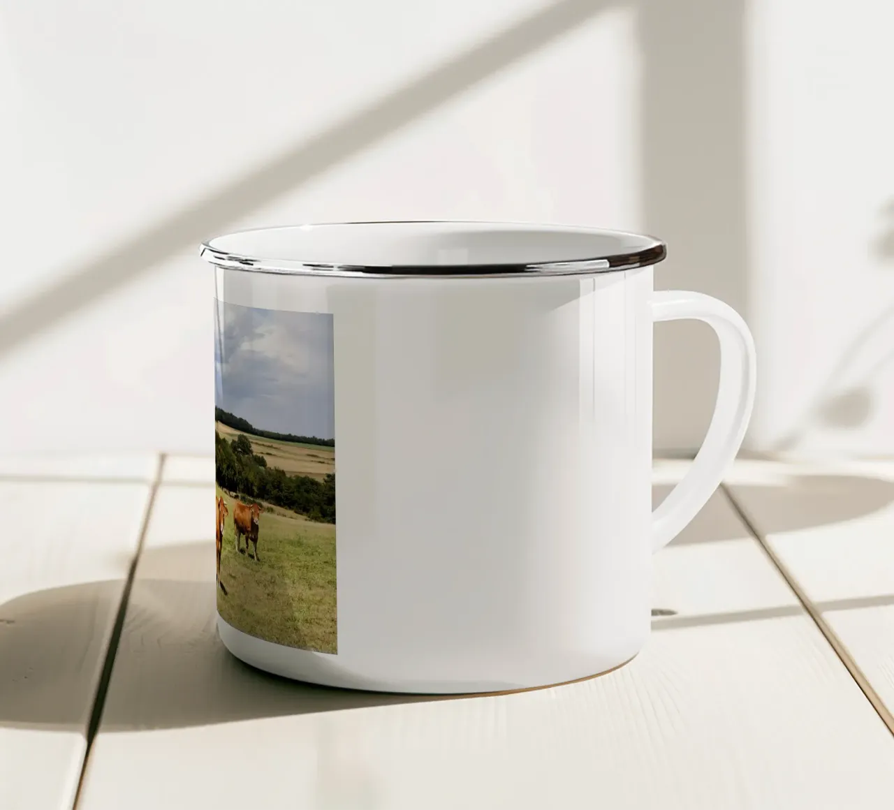 kühe in Bourgogne - Franche Comté tazza in smalto da Simon Koy