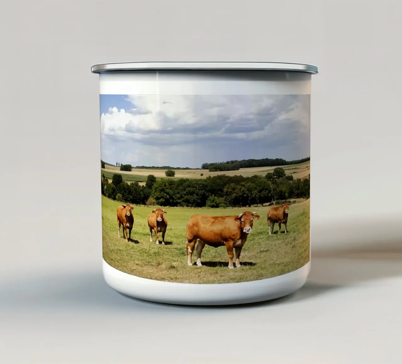 kühe in Bourgogne - Franche Comté tazza in smalto da Simon Koy