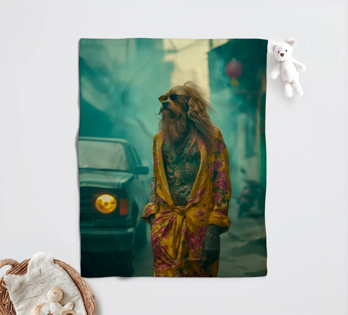 Jake Fleecedecke von Affiches Chien Originales – Dogland